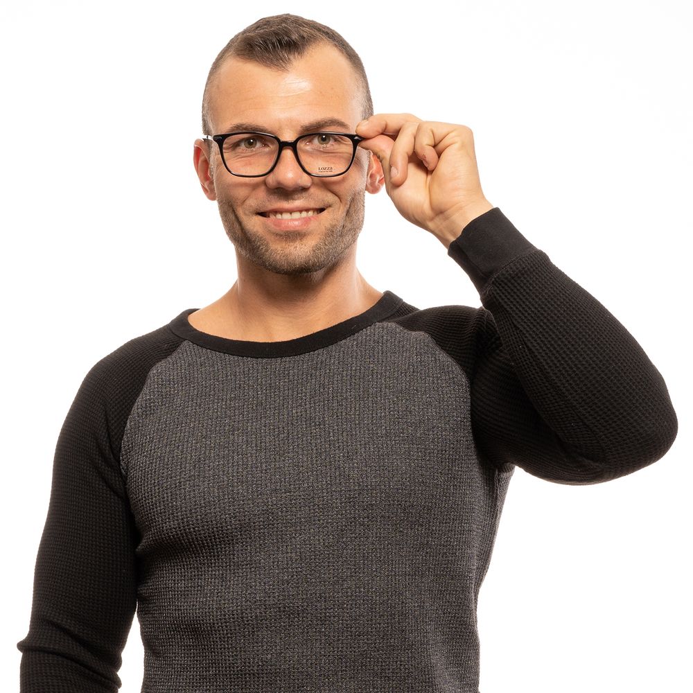 Lozza Black Plastic Glasses Men's (Frames)