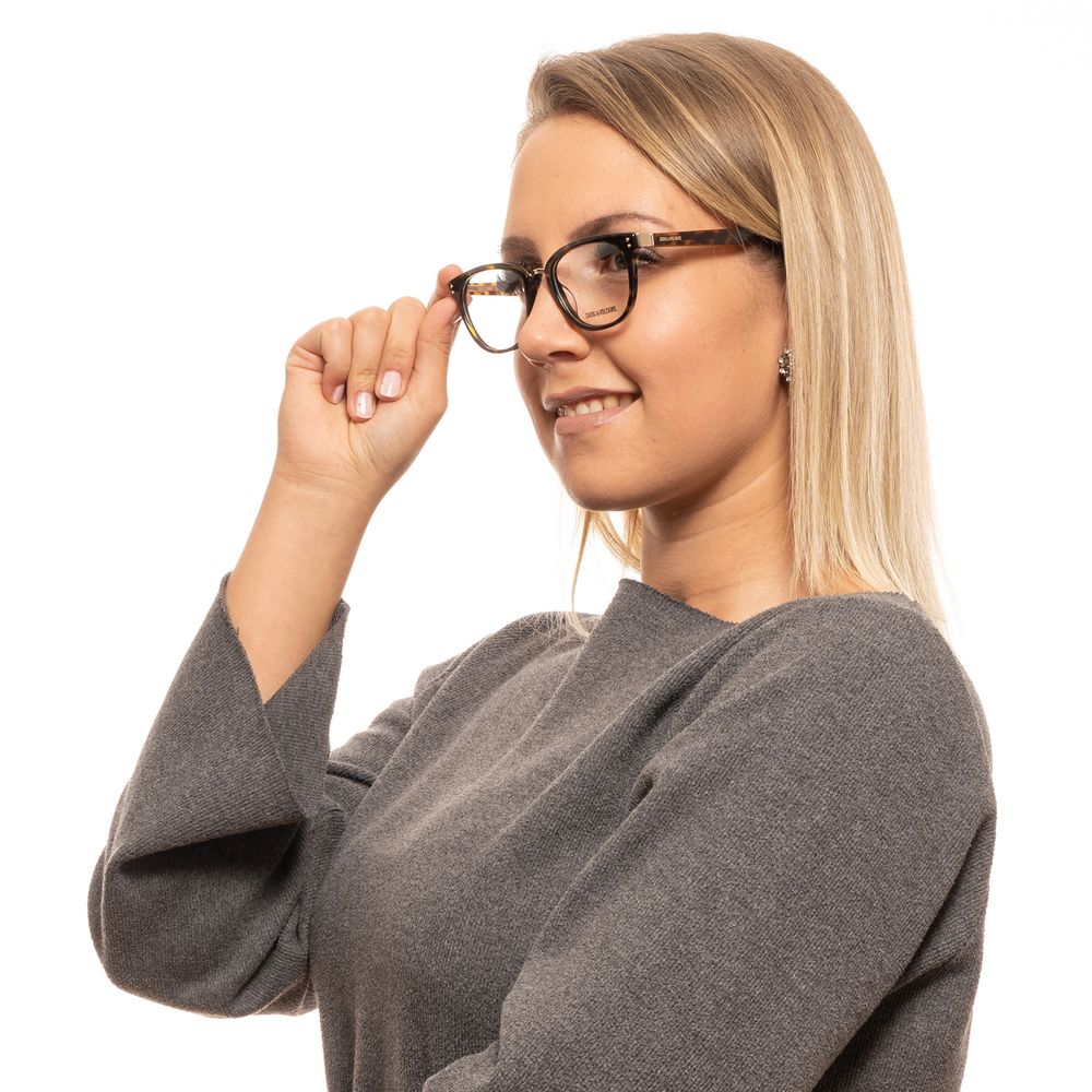 Zadig & Voltaire Brown Plastic Glasses Women's (Frames)
