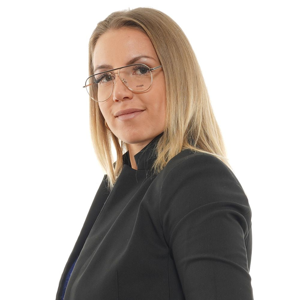 Maje Gold Stainless Steel Glasses Women's (Frames)