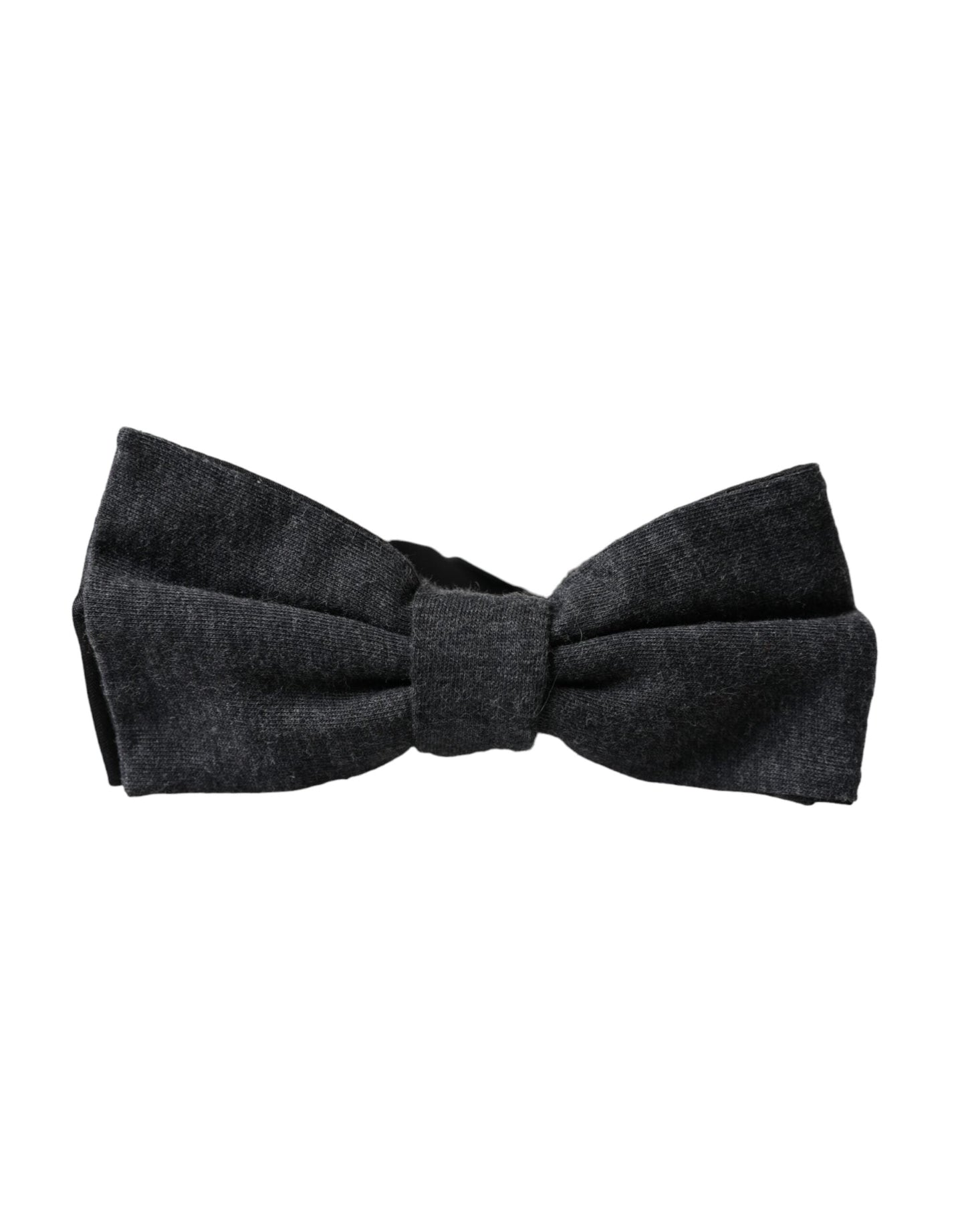 Dolce & Gabbana Dark Gray Silk Adjustable Neck Men Bow Men's Tie
