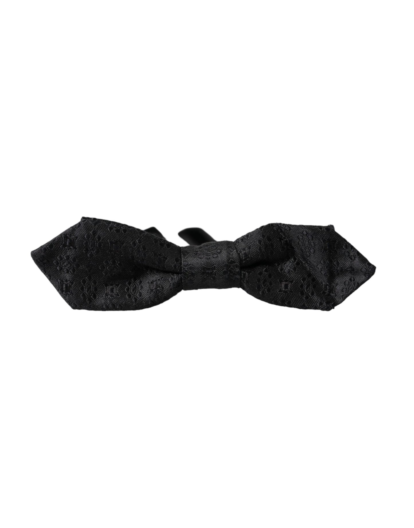 Dolce & Gabbana Black Silk Fantasy Adjustable Neck Men Bow Men's Tie