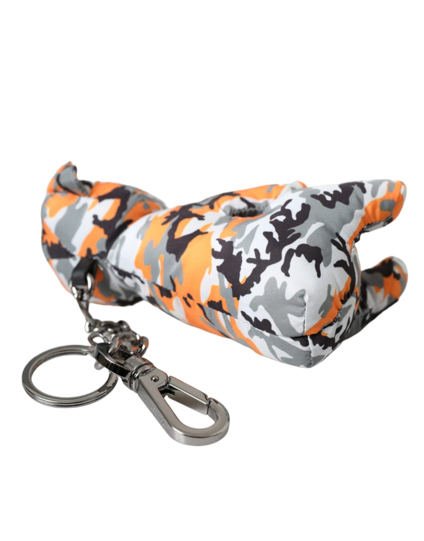 Dolce & Gabbana Multicolor Camouflage Animal Silhouette Keychain Men's Keyring
