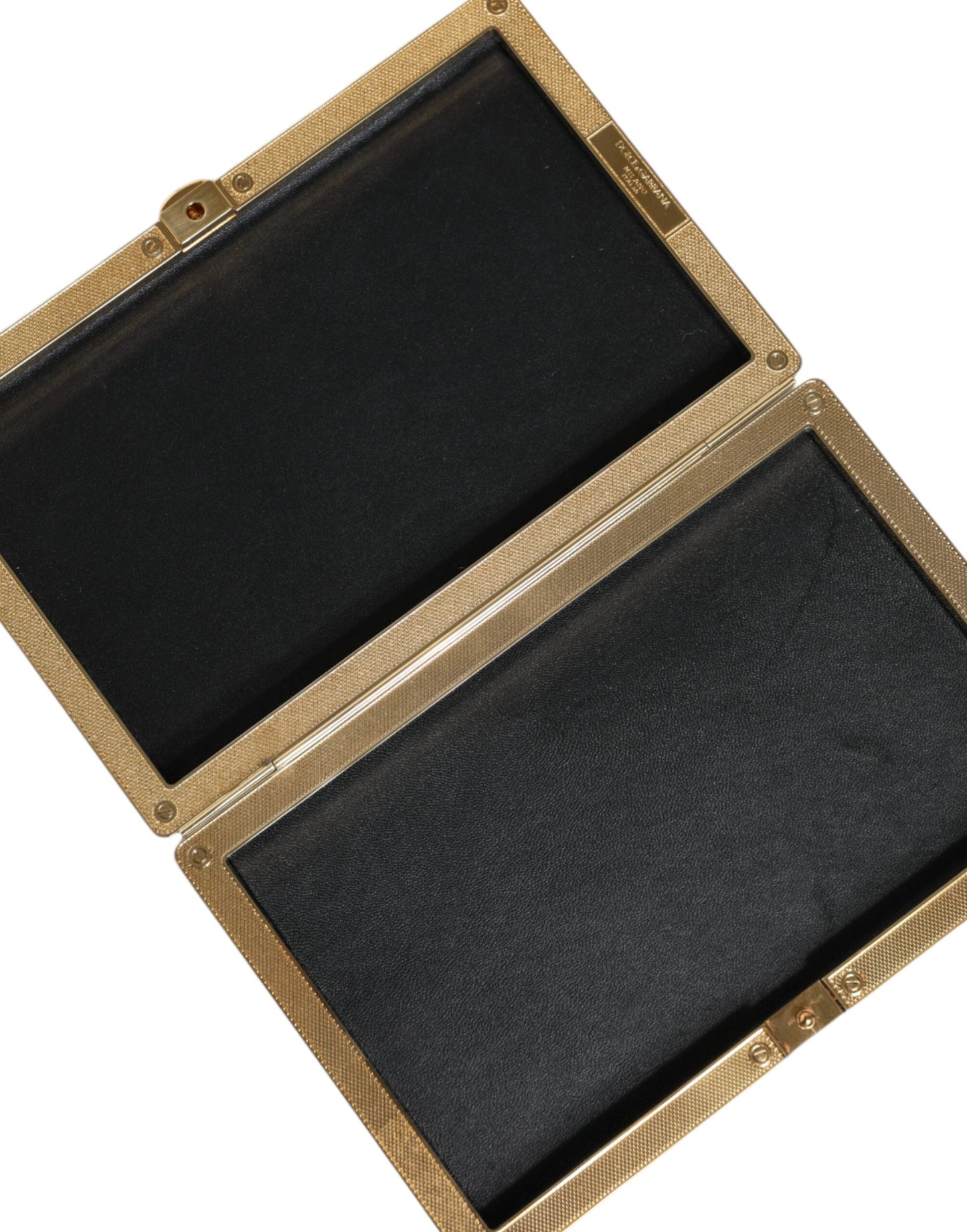 Dolce & Gabbana Gold Crystal Bifold Clutch Evening Party Women Purse Women's Bag
