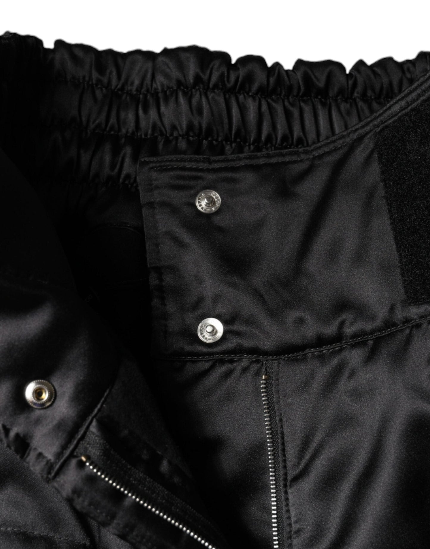 Dolce & Gabbana Black Quilted High Waist Women Boot Cut Women's Pants