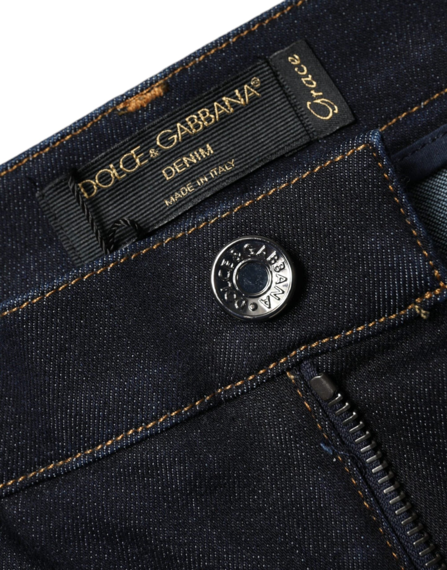 Dolce & Gabbana Black GRACE High Waist Skinny Denim Women's Jeans