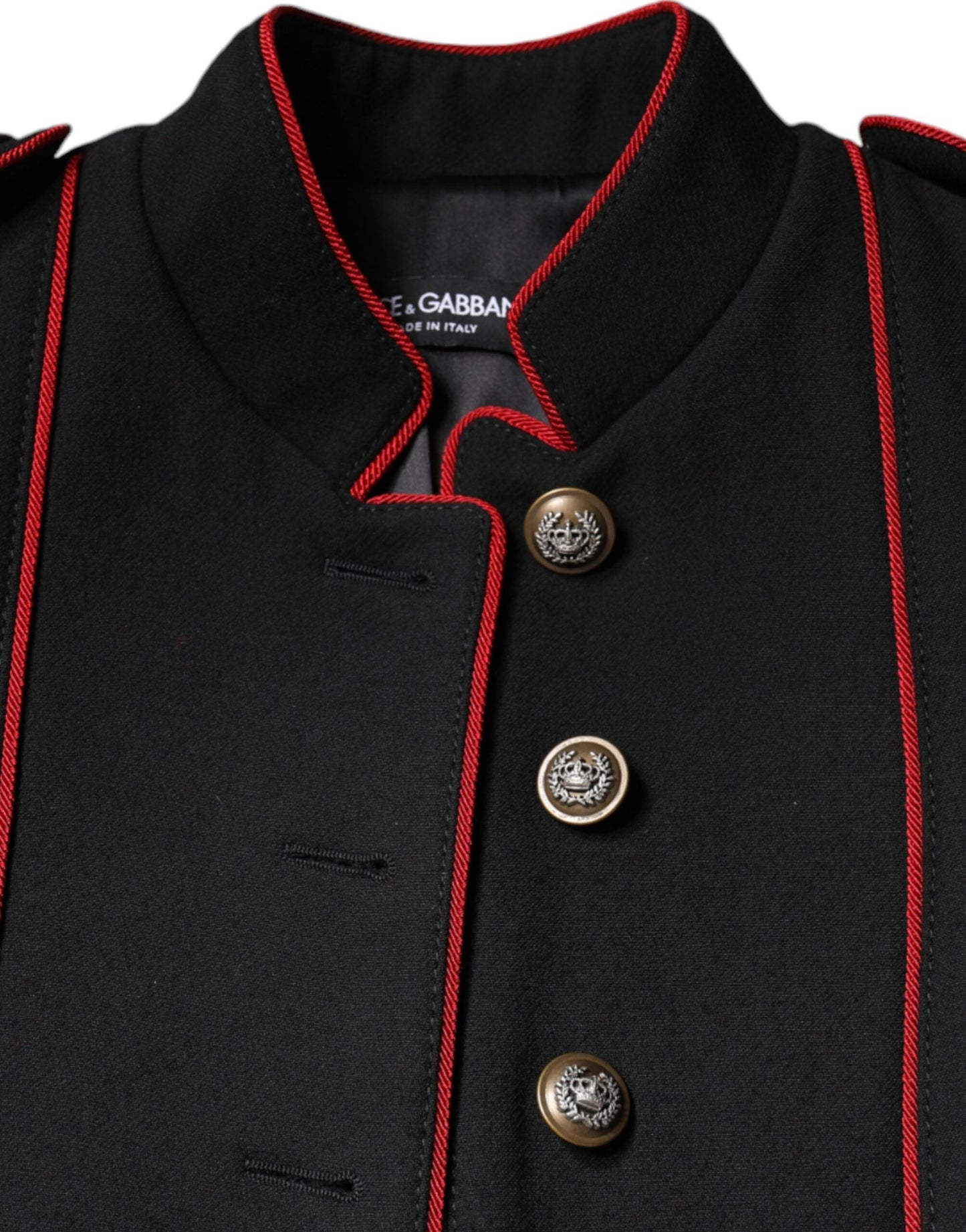 Dolce & Gabbana Black Single Breasted Trench Coat Women's Jacket