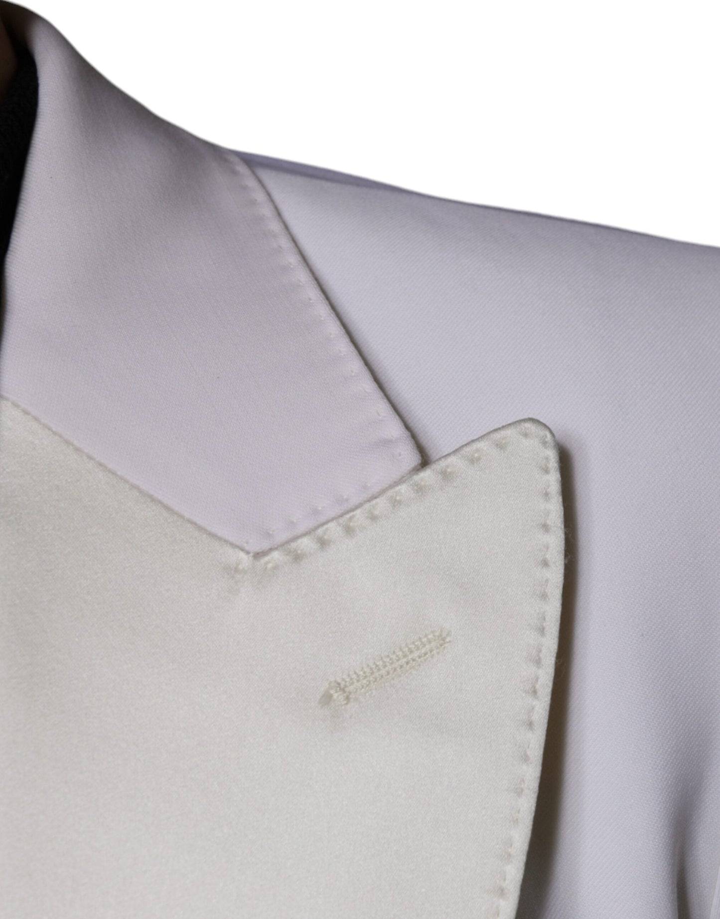Dolce & Gabbana Off White Wool Single Breasted Dress Men's Blazer