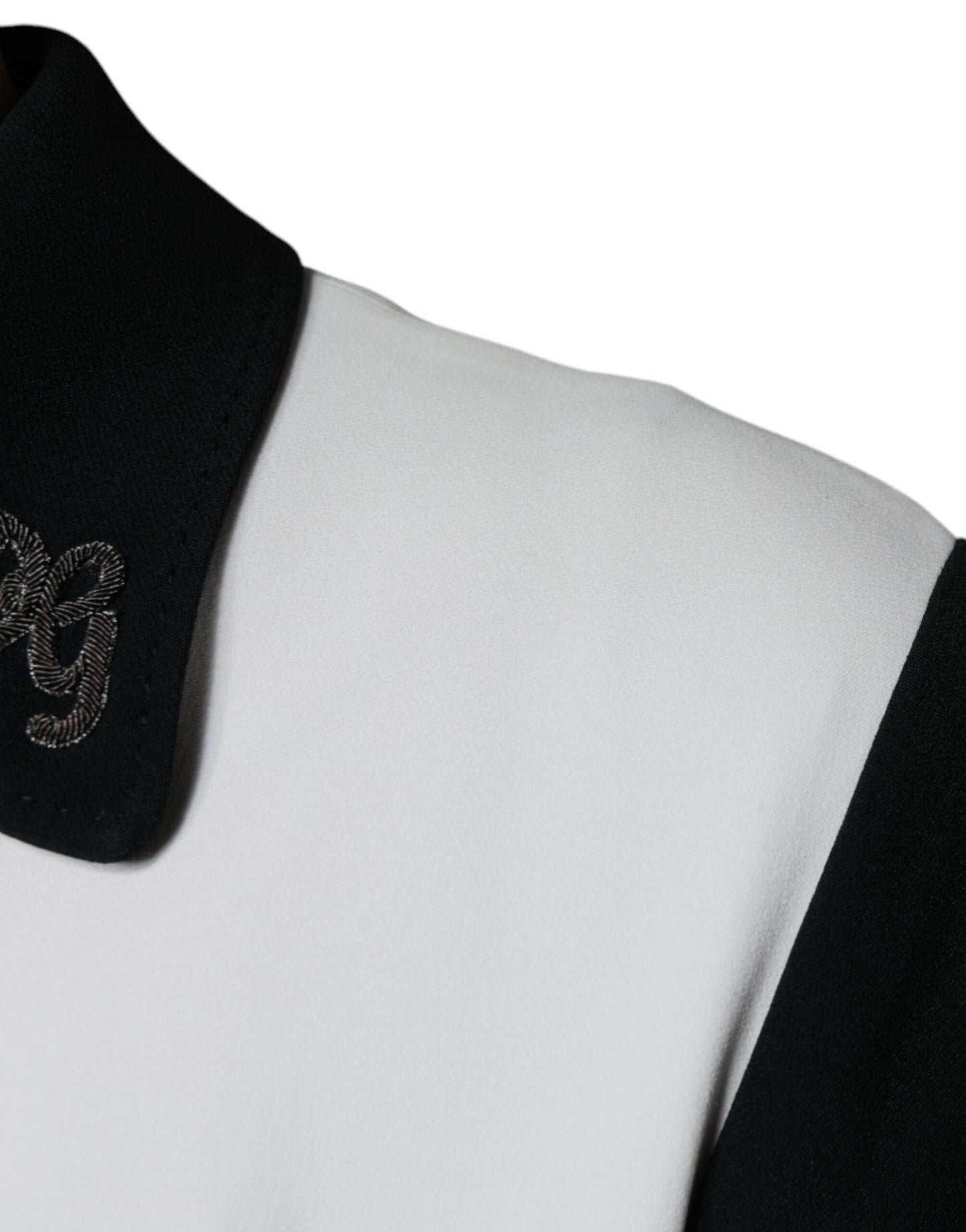 Dolce & Gabbana Black White DG Crown Full Zip Blouson Men's Jacket (Pre-Owned)