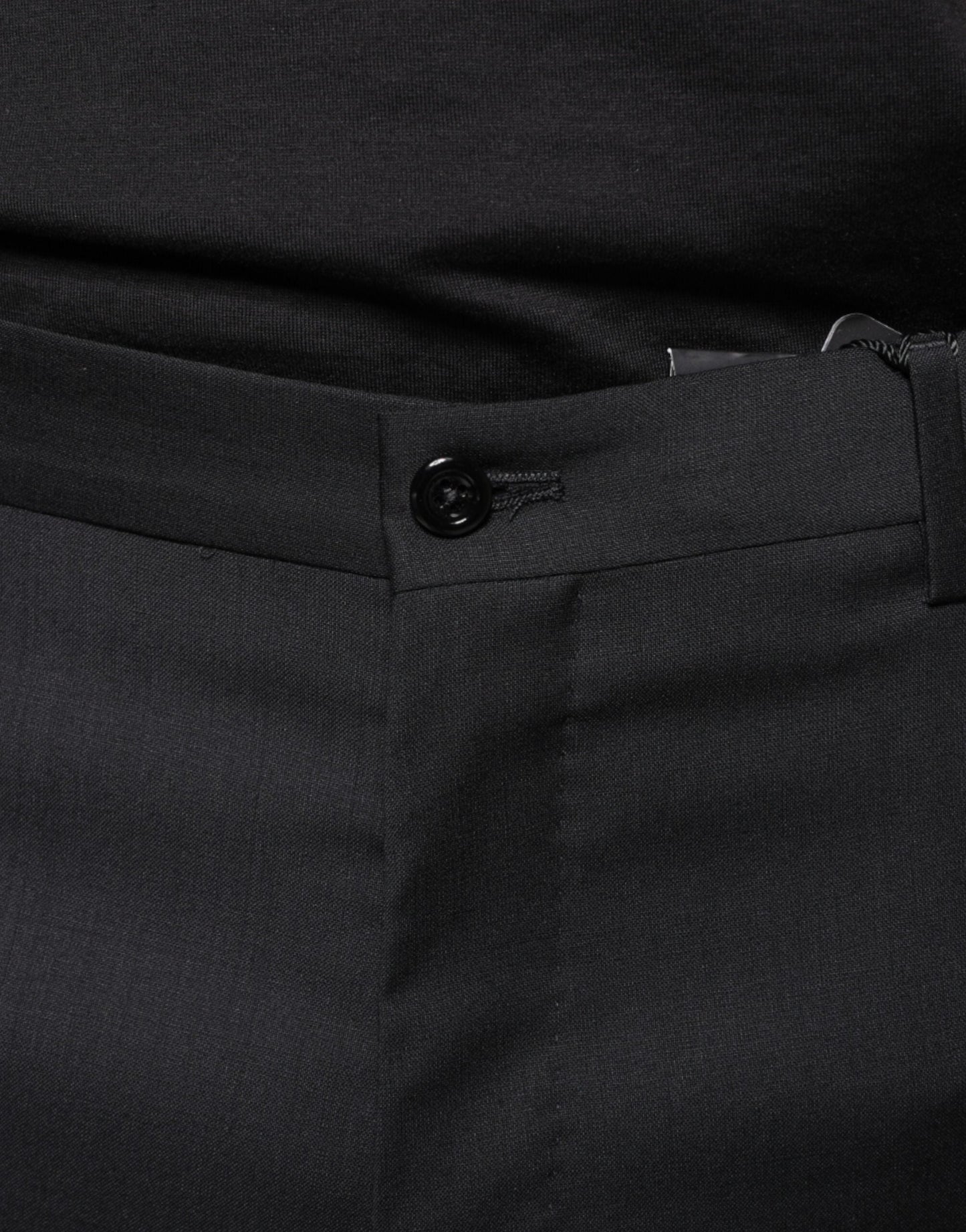 Dolce & Gabbana Black Wool Skinny Men Dress Men's Pants
