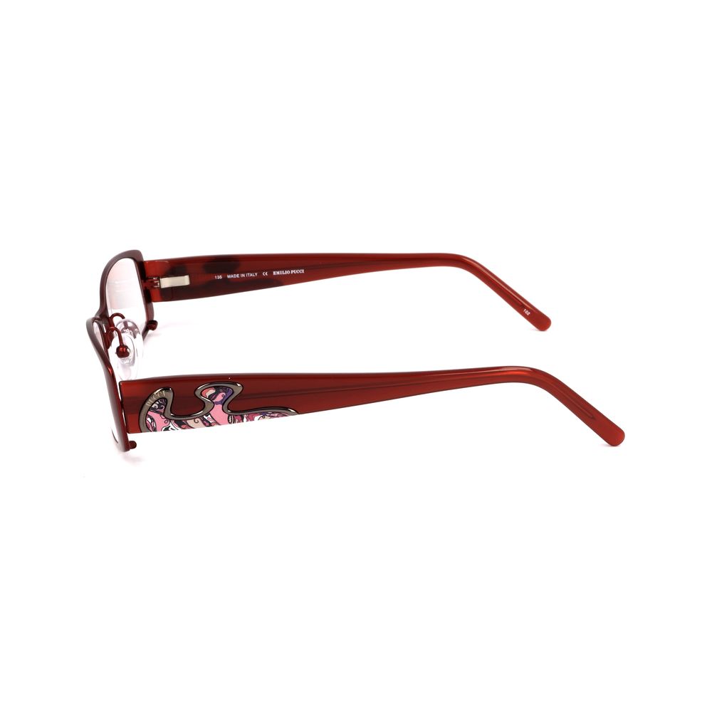 Emilio Pucci Red Metal Glasses Women's (Frames)