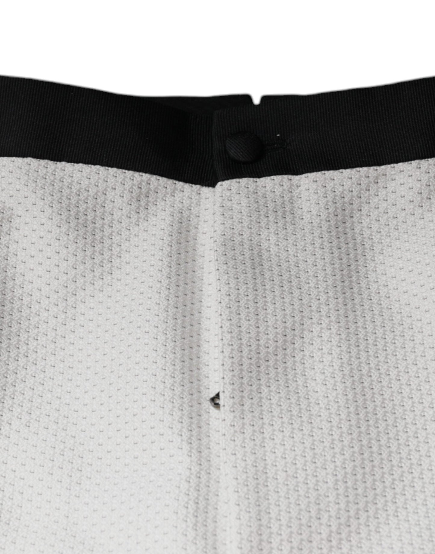 Dolce & Gabbana White Polyester Formal Dress Men's Pants