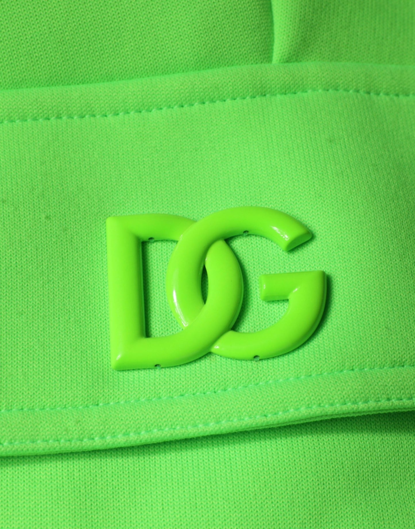Dolce & Gabbana Neon Green Polyester Cargo Jogger SweatMen's Men's Pants