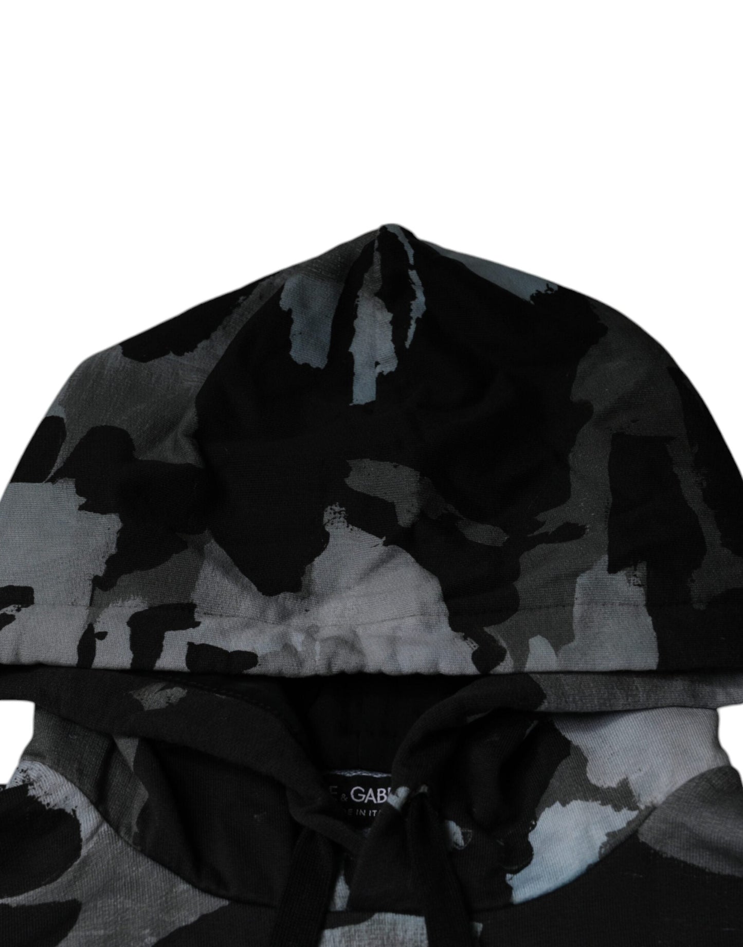 Dolce & Gabbana Multicolor Camouflage Men Hooded Men's Sweater (Pre-Owned)