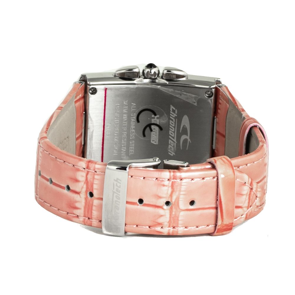 Chronotech Multicolor Leather Dress Women's Watch