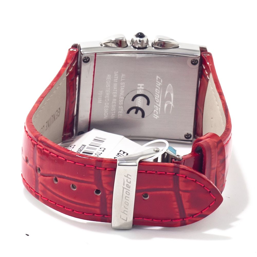 Chronotech Multicolor Leather Dress Women's Watch