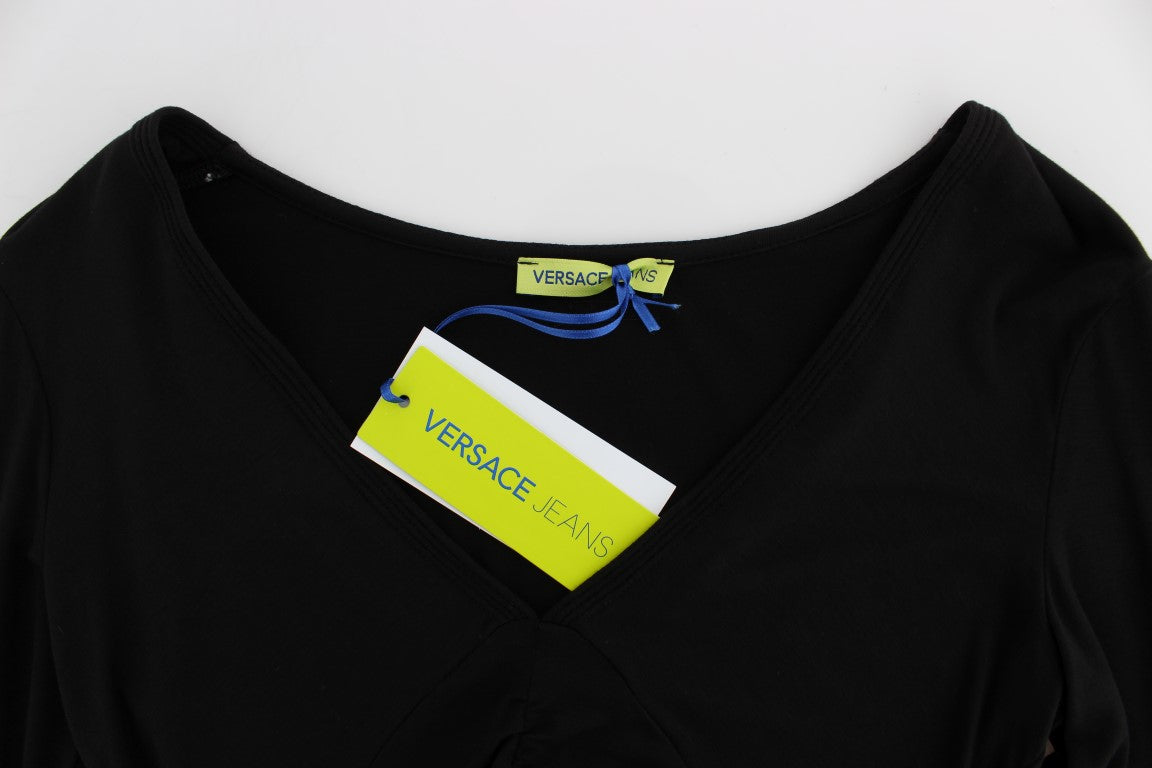 Versace Jeans Black Stretch Longsleeve Women's Sweater