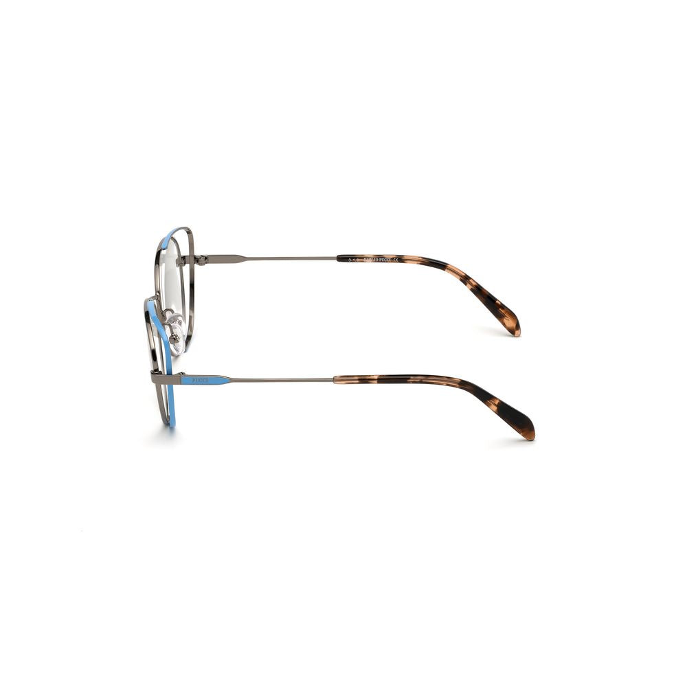 Emilio Pucci Gray Metal Glasses Women's (Frames)
