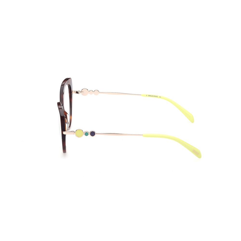 Emilio Pucci Brown Acetate Glasses Women's (Frames)