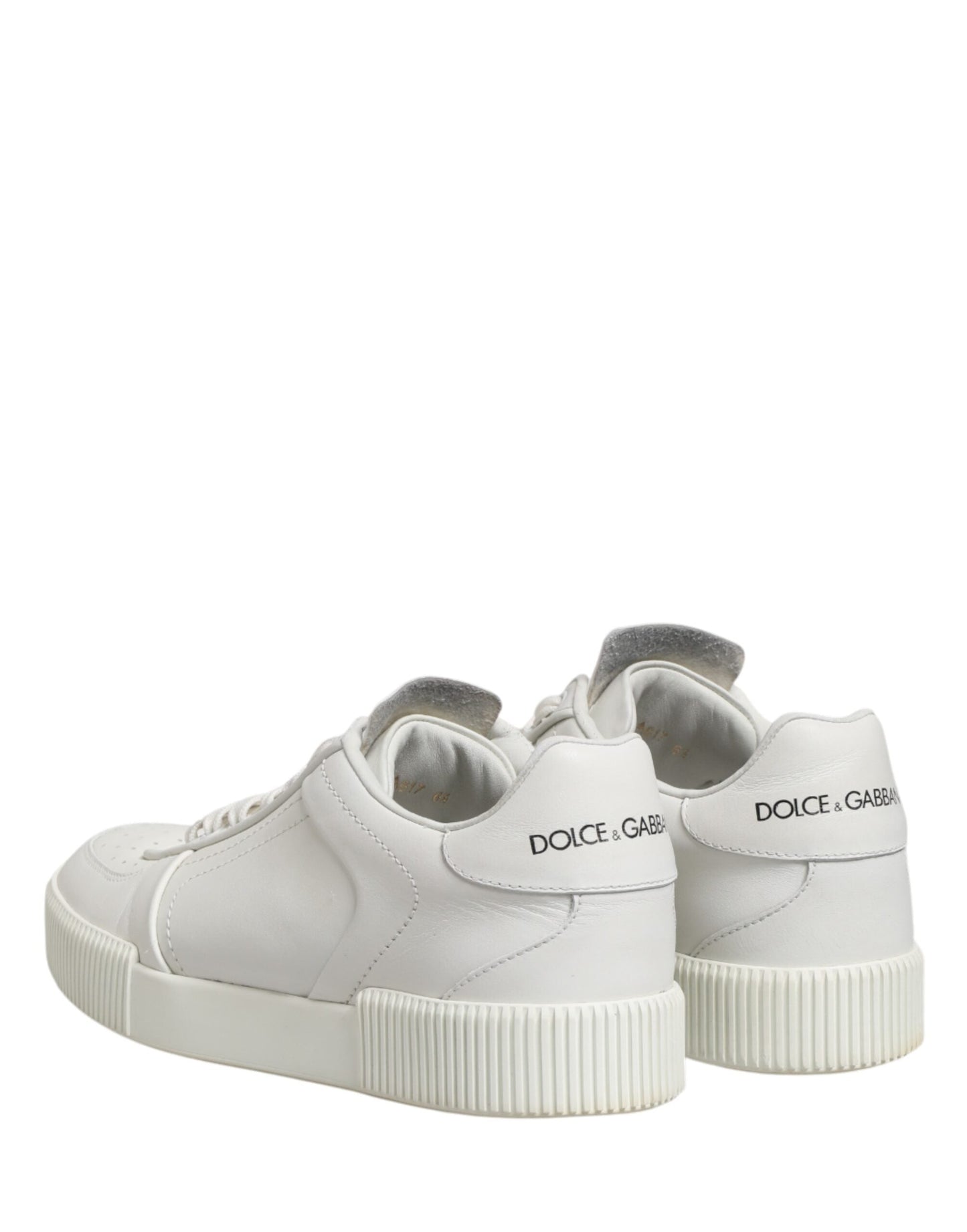Dolce & Gabbana White MIAMI Calf Low Top Men Sneakers Men's Shoes (Pre-Owned)