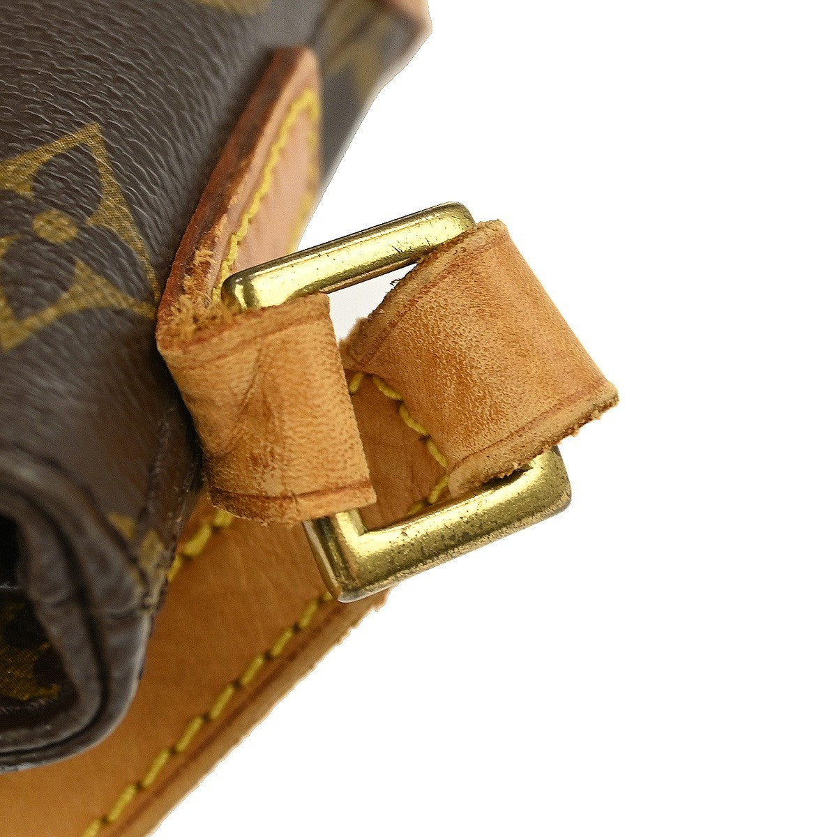 Louis Vuitton Trotteur Handbag Monogram Canvas Brown Canvas Shoulder Bag Bag (Pre-Owned)