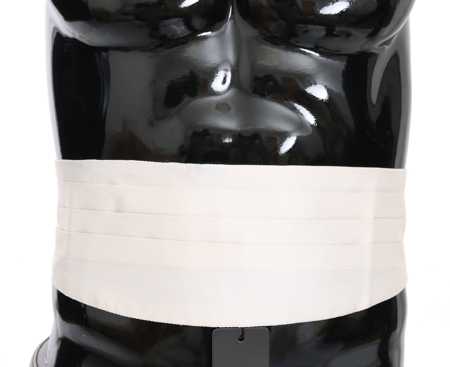 Dolce & Gabbana White Men Waist Belt 100% Silk Men's Cummerbund