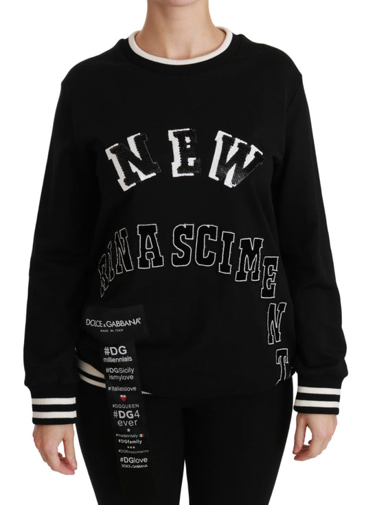 Dolce & Gabbana Black Rinascimento #DGmillennials Women's Sweater