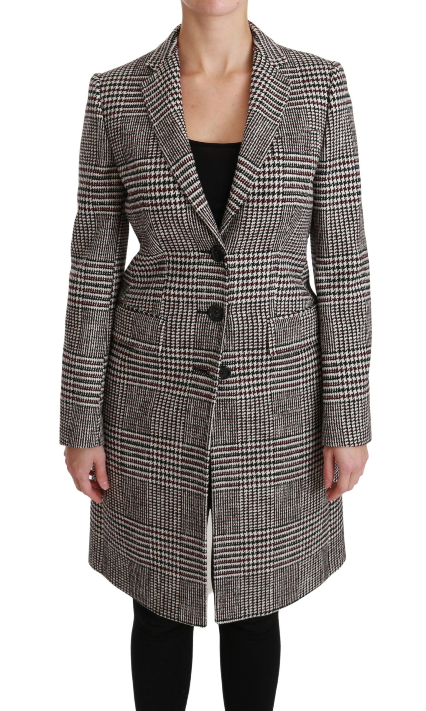 Dolce & Gabbana Multicolor Trench Knee Long Jacket Women's Coat
