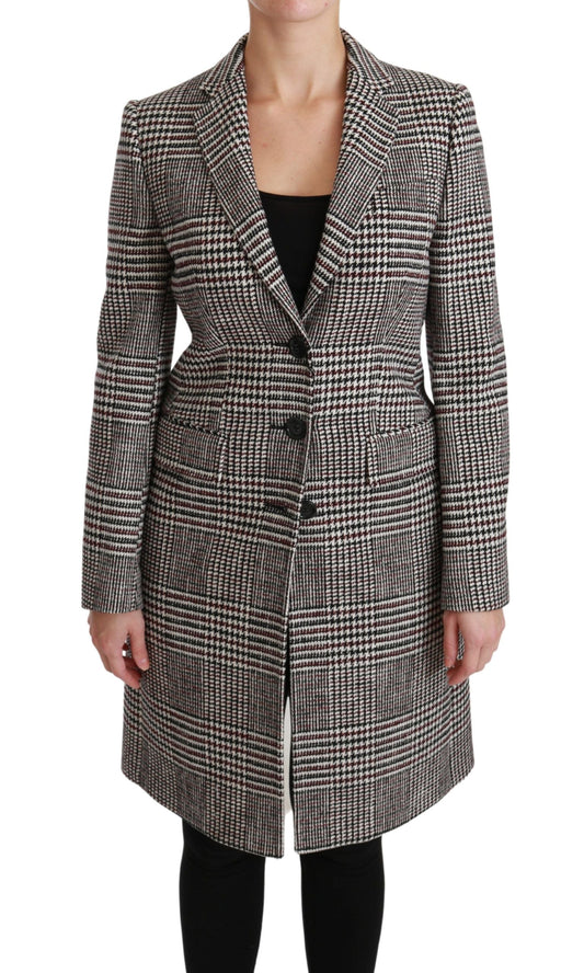 Dolce & Gabbana Multicolor Trench Knee Long Jacket Women's Coat