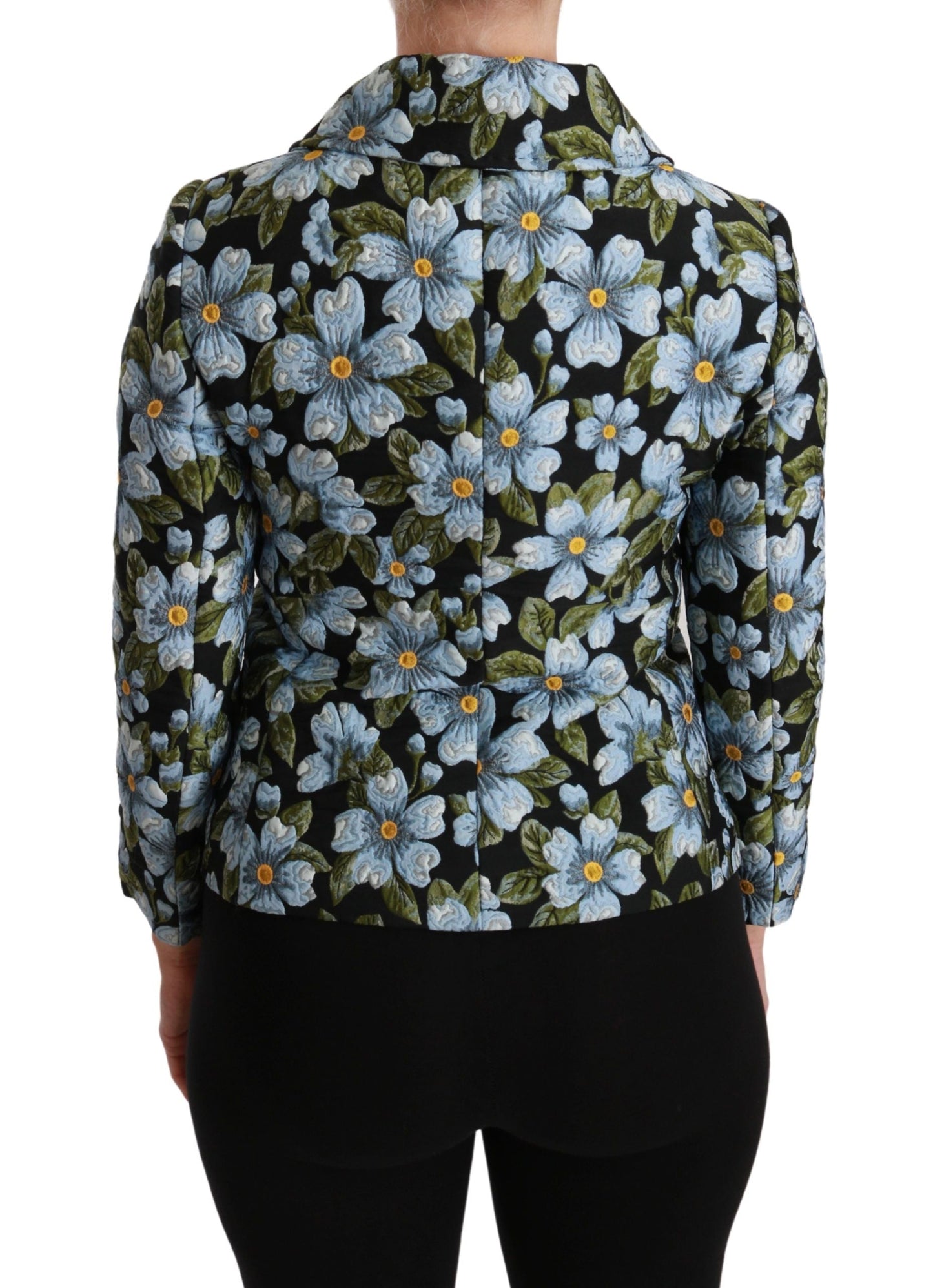 Dolce & Gabbana Multicolor Floral Blazer Coat Polyester Women's Jacket