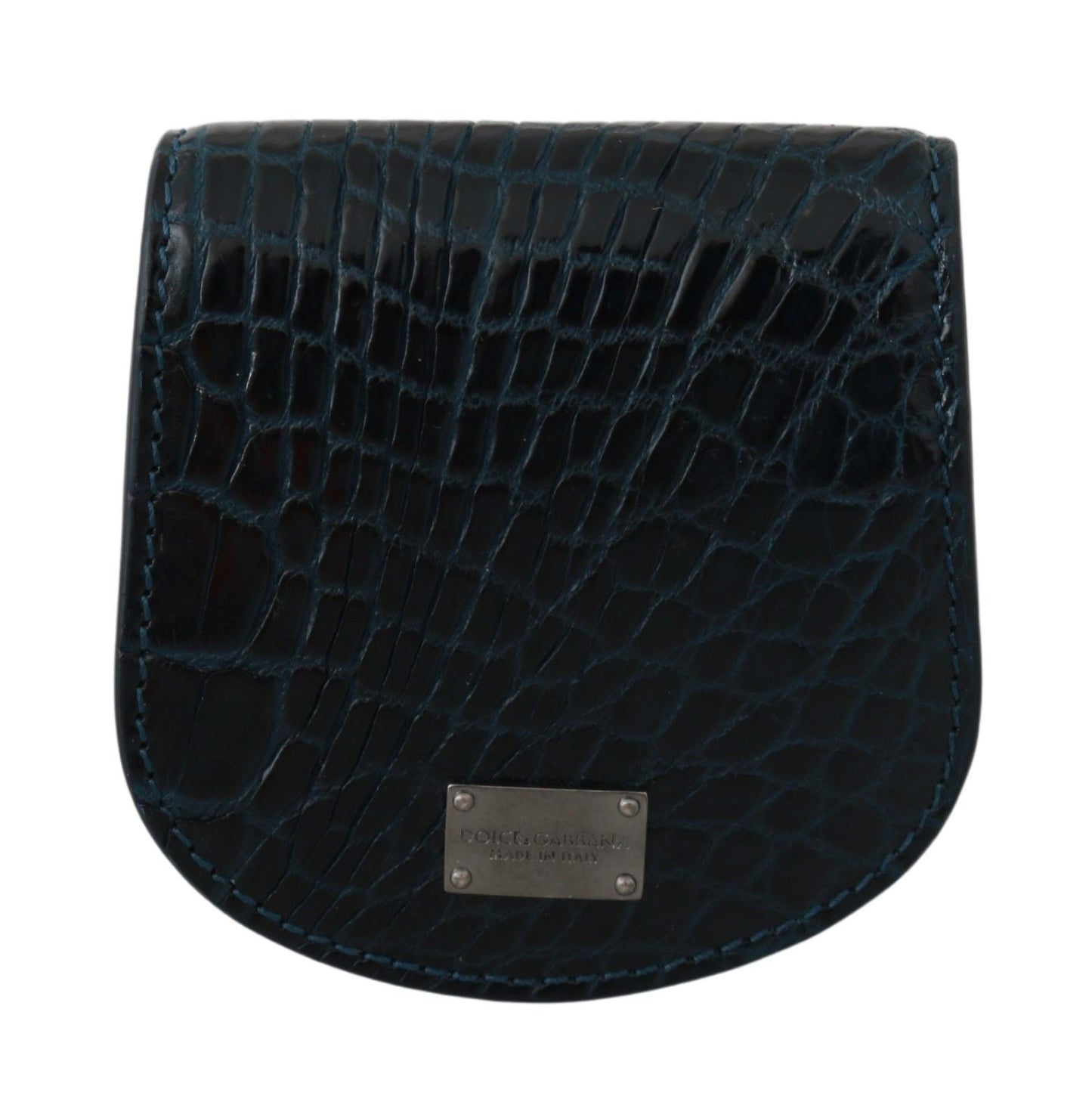 Dolce & Gabbana Blue Exotic Skins Condom Case Holder Men's Pocket