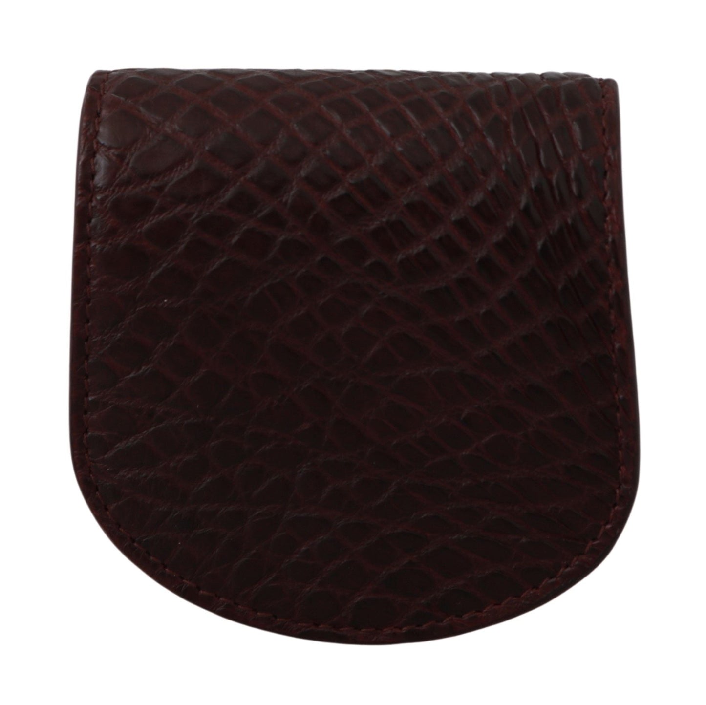 Dolce & Gabbana Brown Exotic Skin Pocket Condom Case Men's Holder