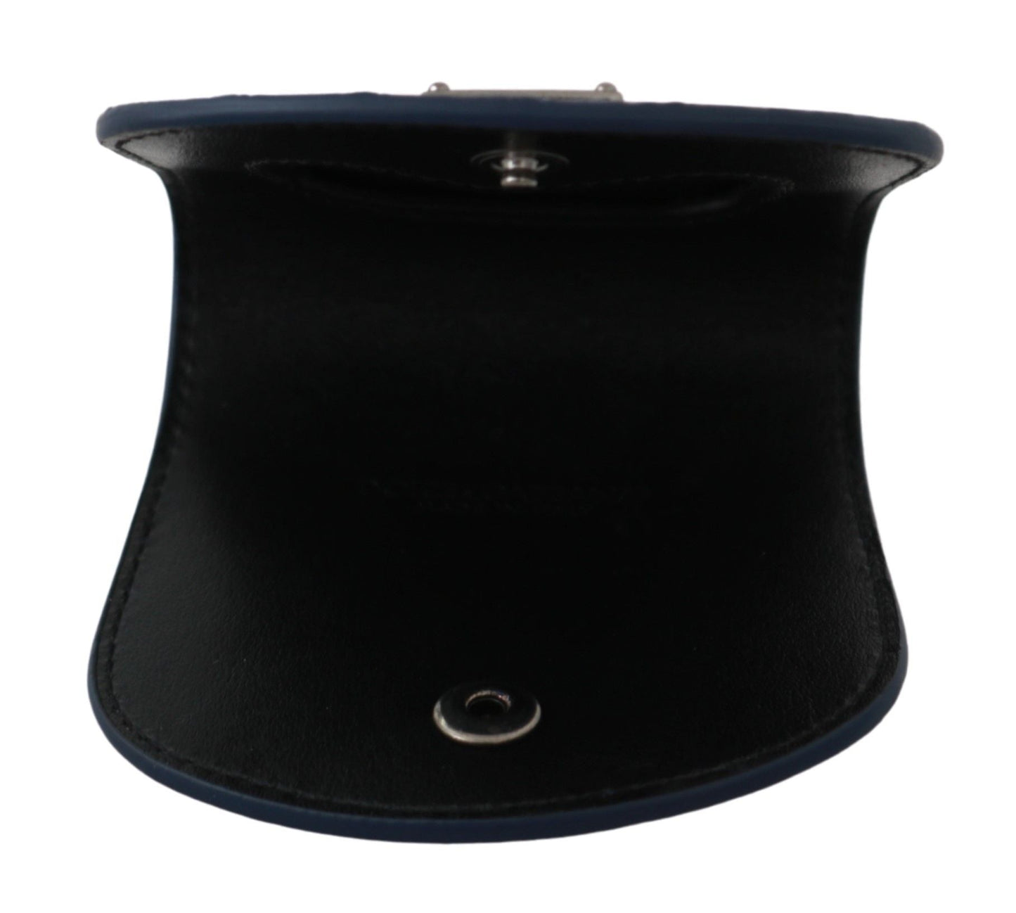 Dolce & Gabbana Blue Holder Pocket Wallet Blue Exotic Skin Condom Men's Case