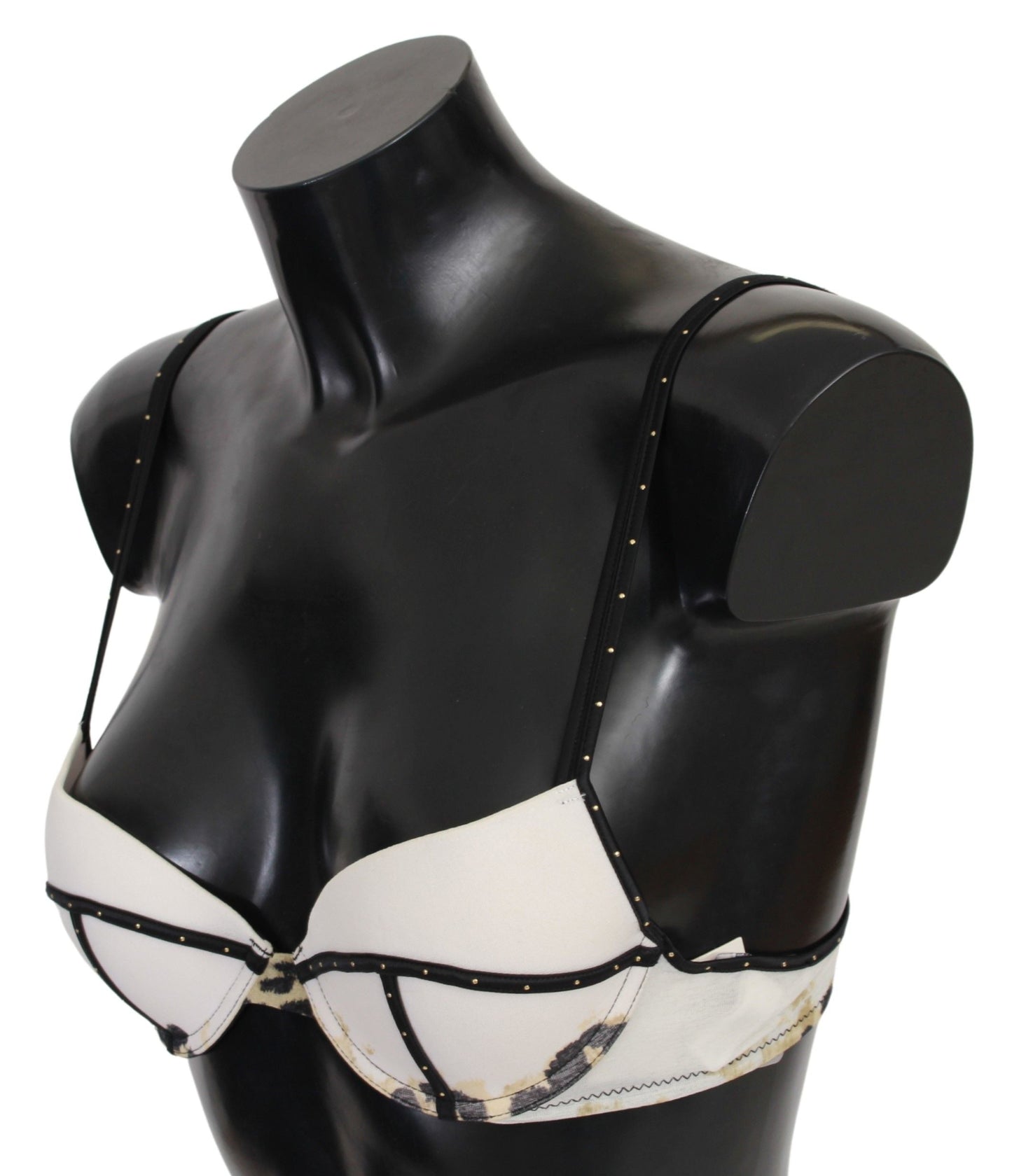 Just Cavalli White Polyester Spandex Push Up Bra Women's Underwear