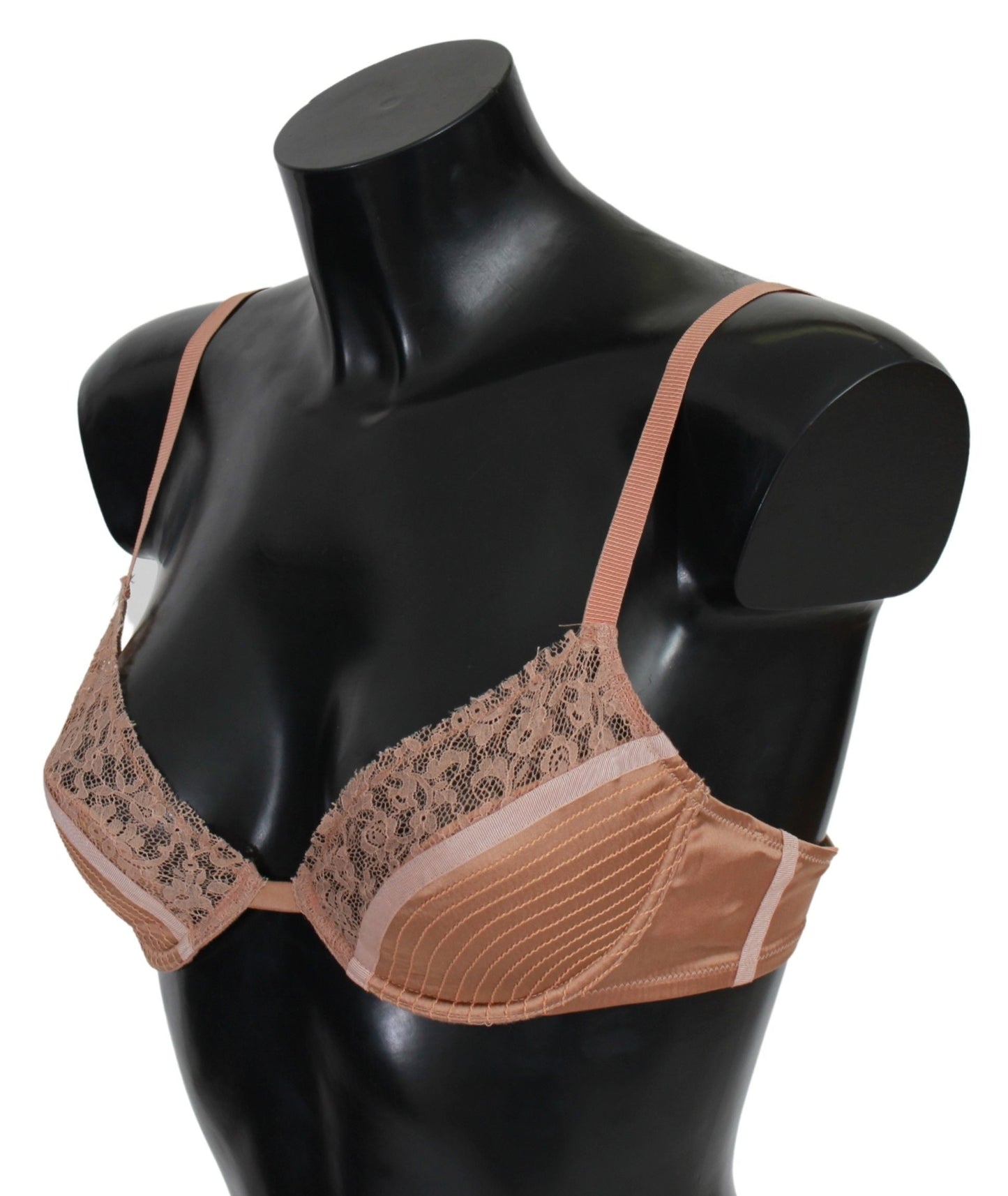 Ermanno Scervino Nude Lace Push Up Silk Women's Underwear