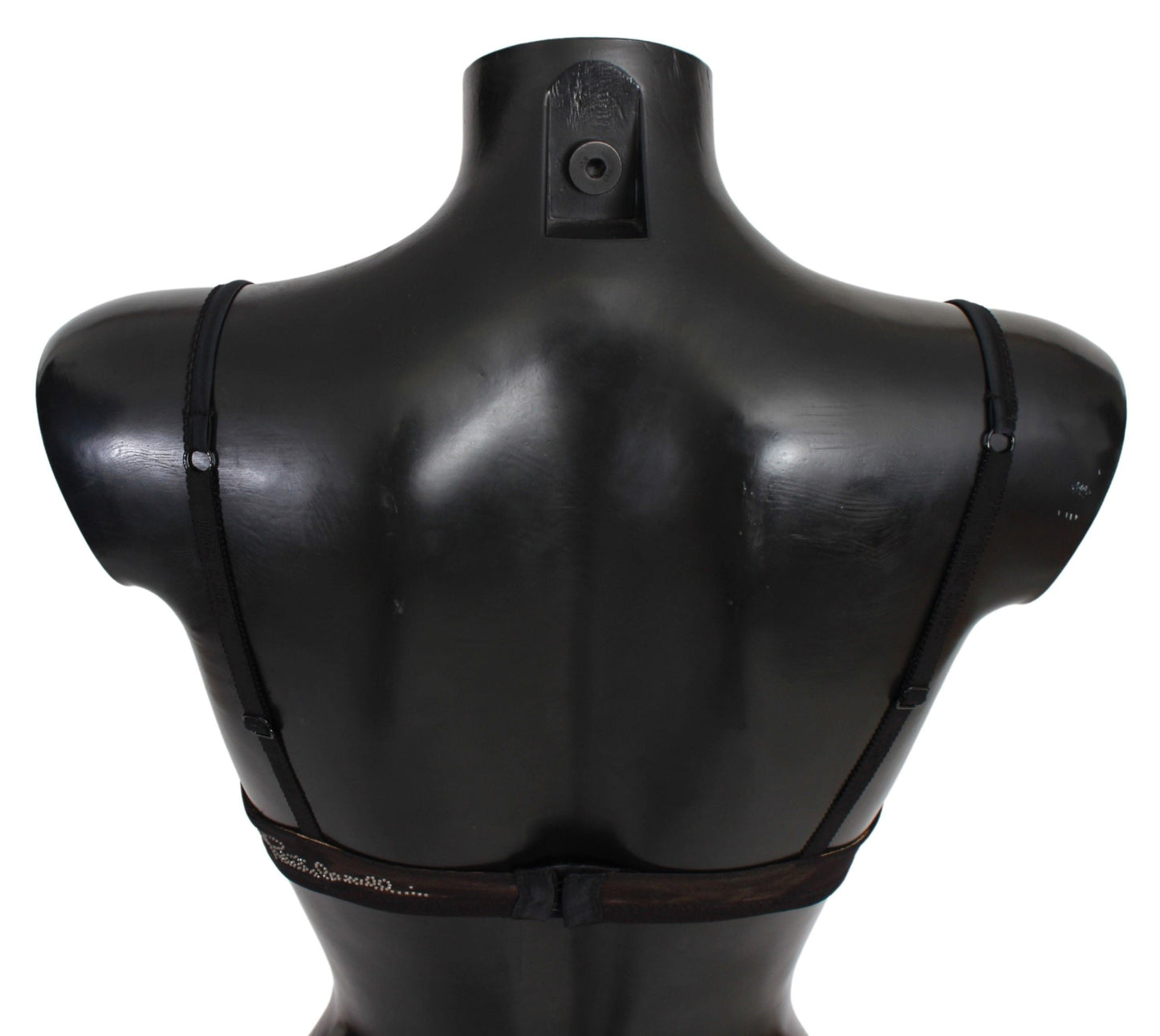 Roberto Cavalli Black Leopard Nylon Push Up Bra Women's Underwear