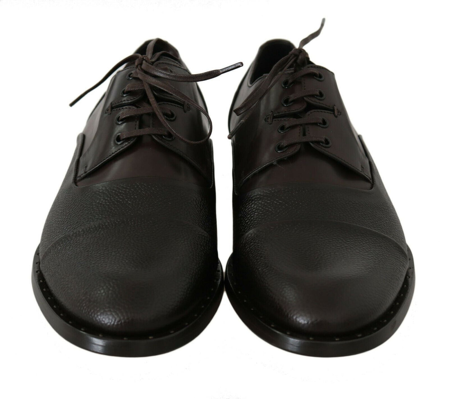 Dolce & Gabbana Brown Leather Laceups Dress Mens Men's Shoes
