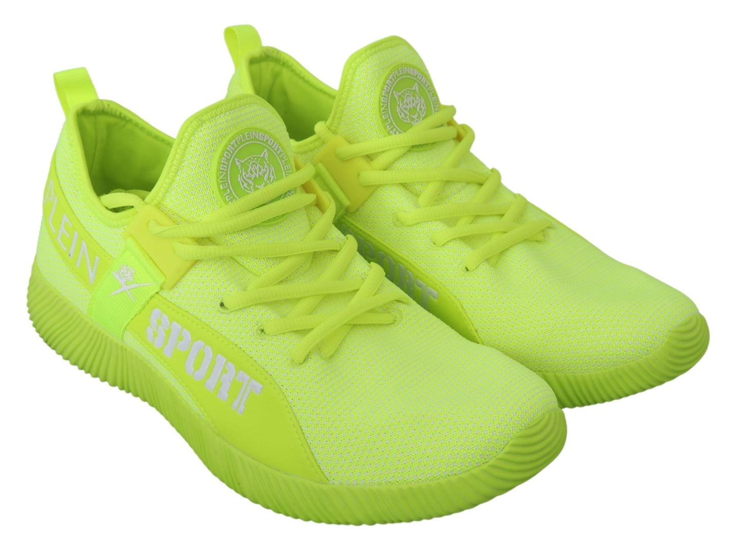 Philipp Plein Green CARTER Logo Hi-Top Sneakers Men's Shoes