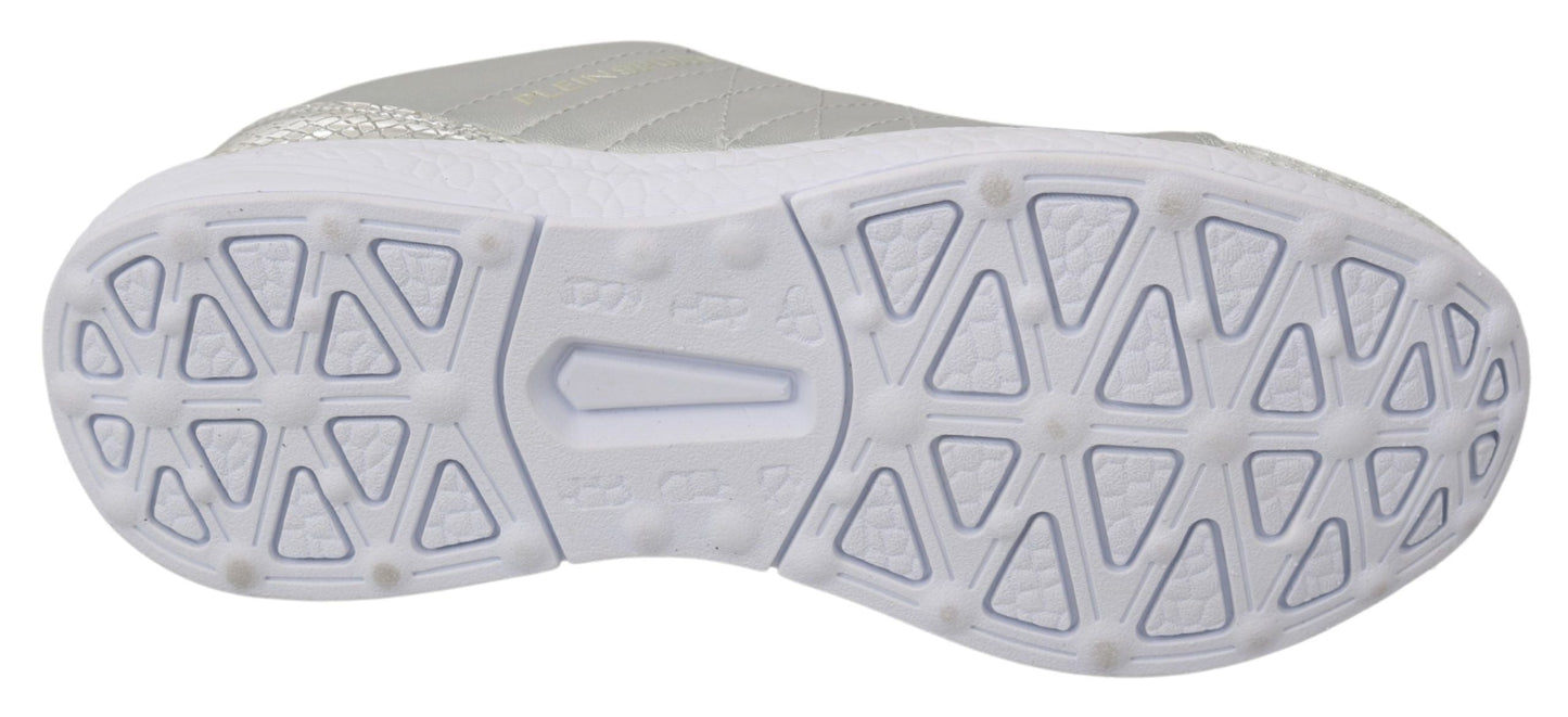 Philipp Plein Gisella Silver Polyester Sneakers Women's Shoes