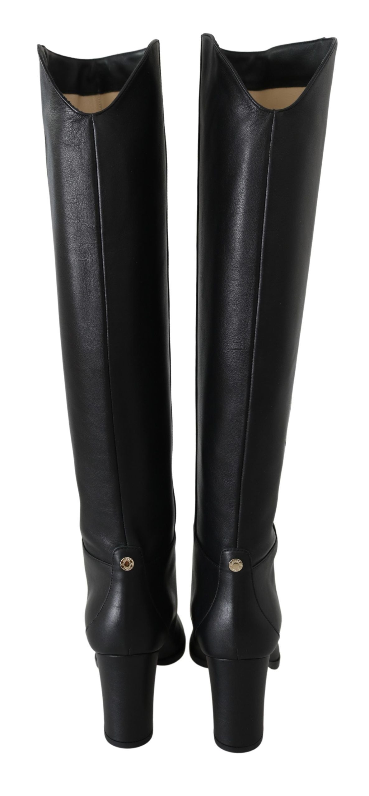 Jimmy Choo Black Leather Madalie 80 Boots Women's Shoes