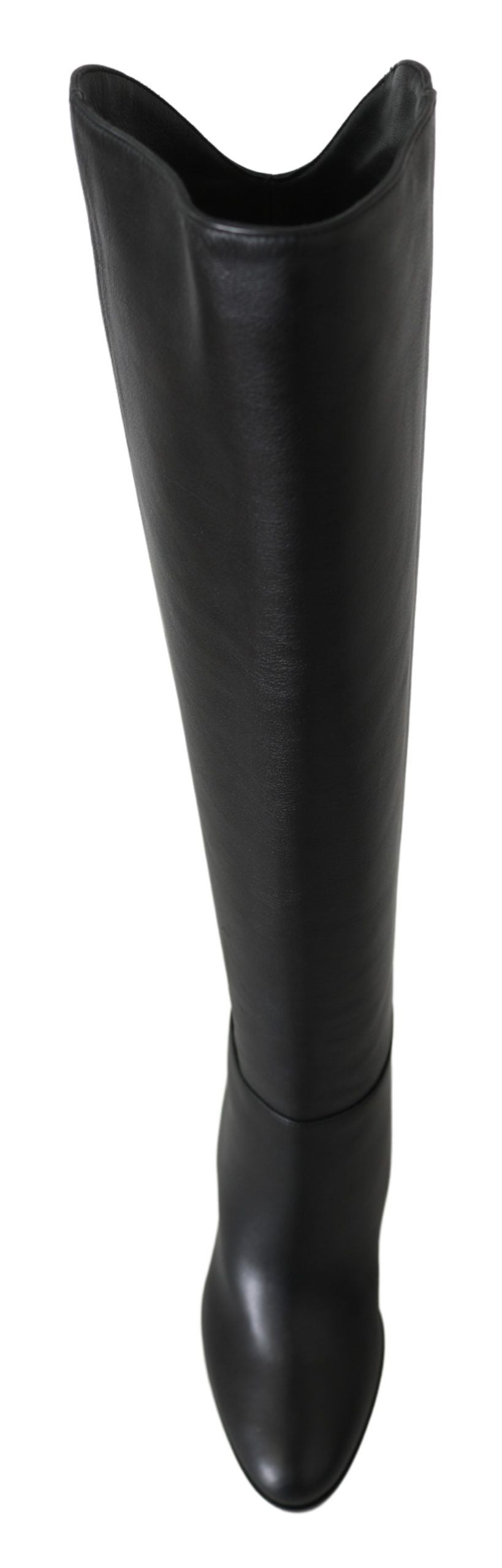 Jimmy Choo Black Leather Madalie 80 Boots Women's Shoes