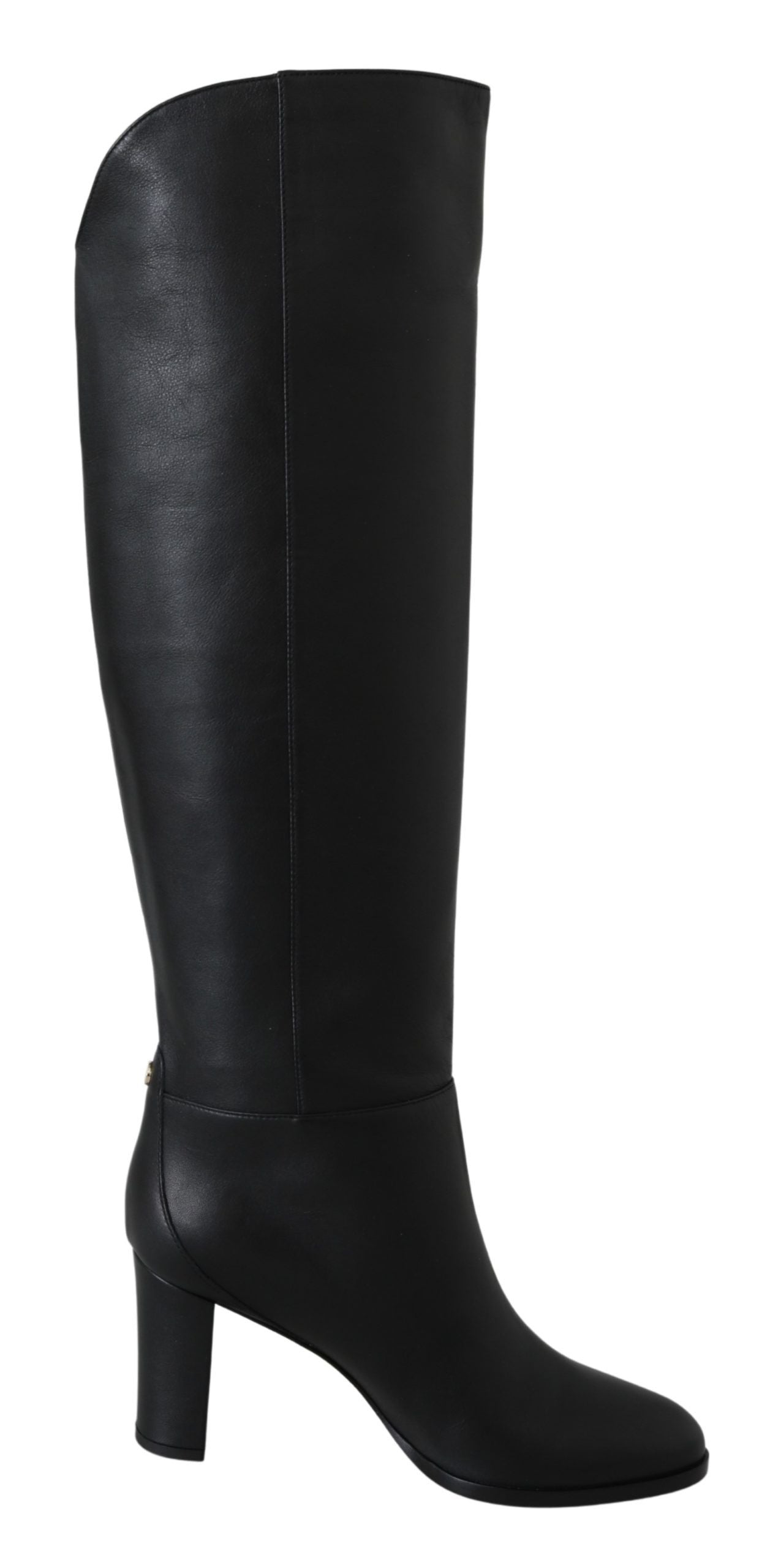 Jimmy Choo Black Leather Madalie 80 Boots Women's Shoes