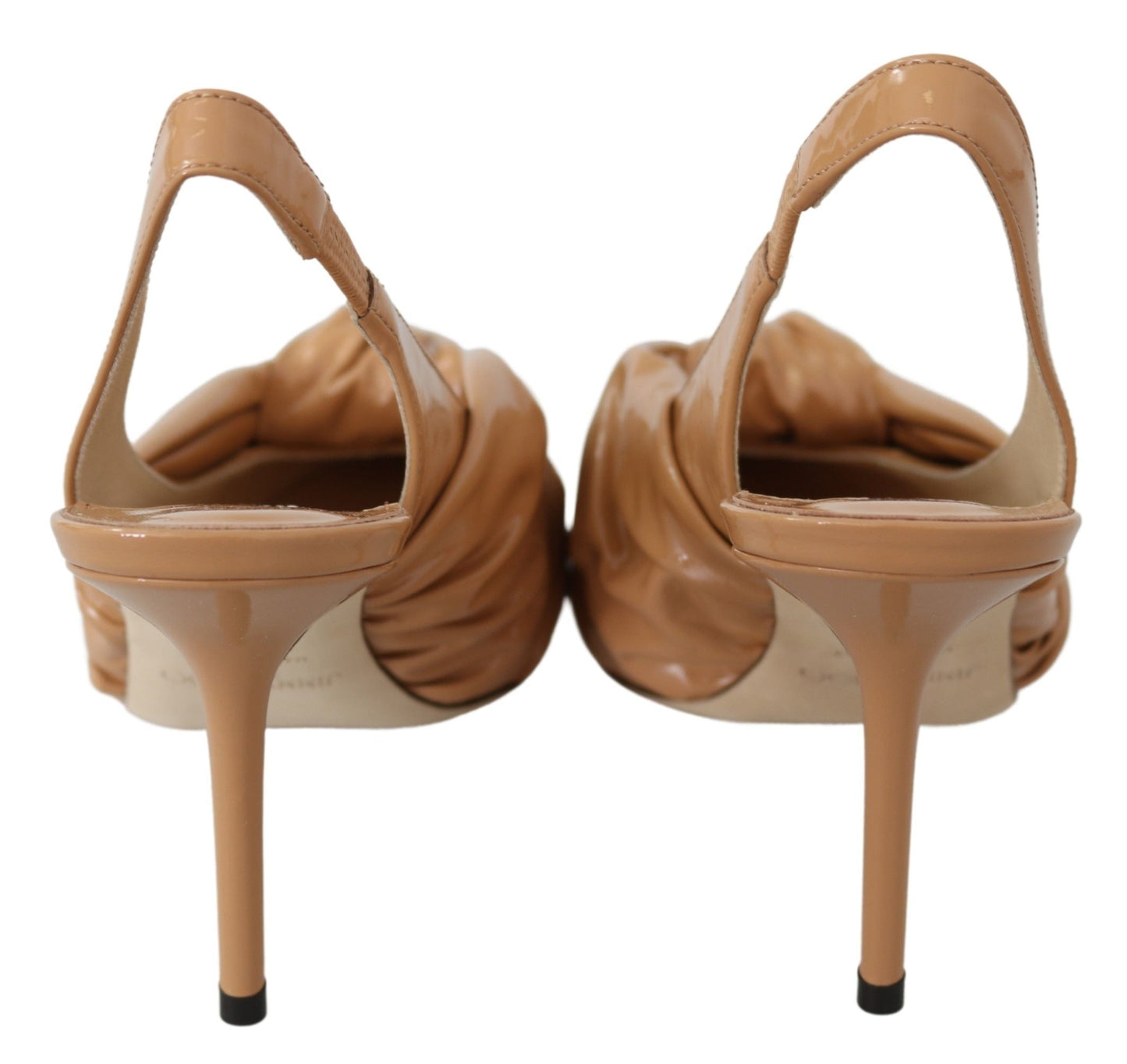 Jimmy Choo Caramel Brown Leather Annabell 85  Women's Pumps