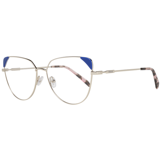 Emilio Pucci Gold Metal & Plastic Glasses Women's (Frames)
