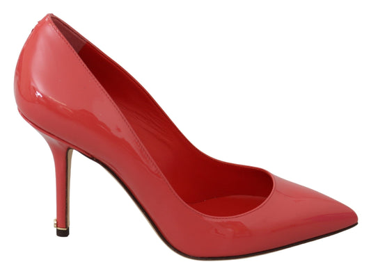 Dolce & Gabbana Dark Pink Patent Leather Heels Women's Pumps