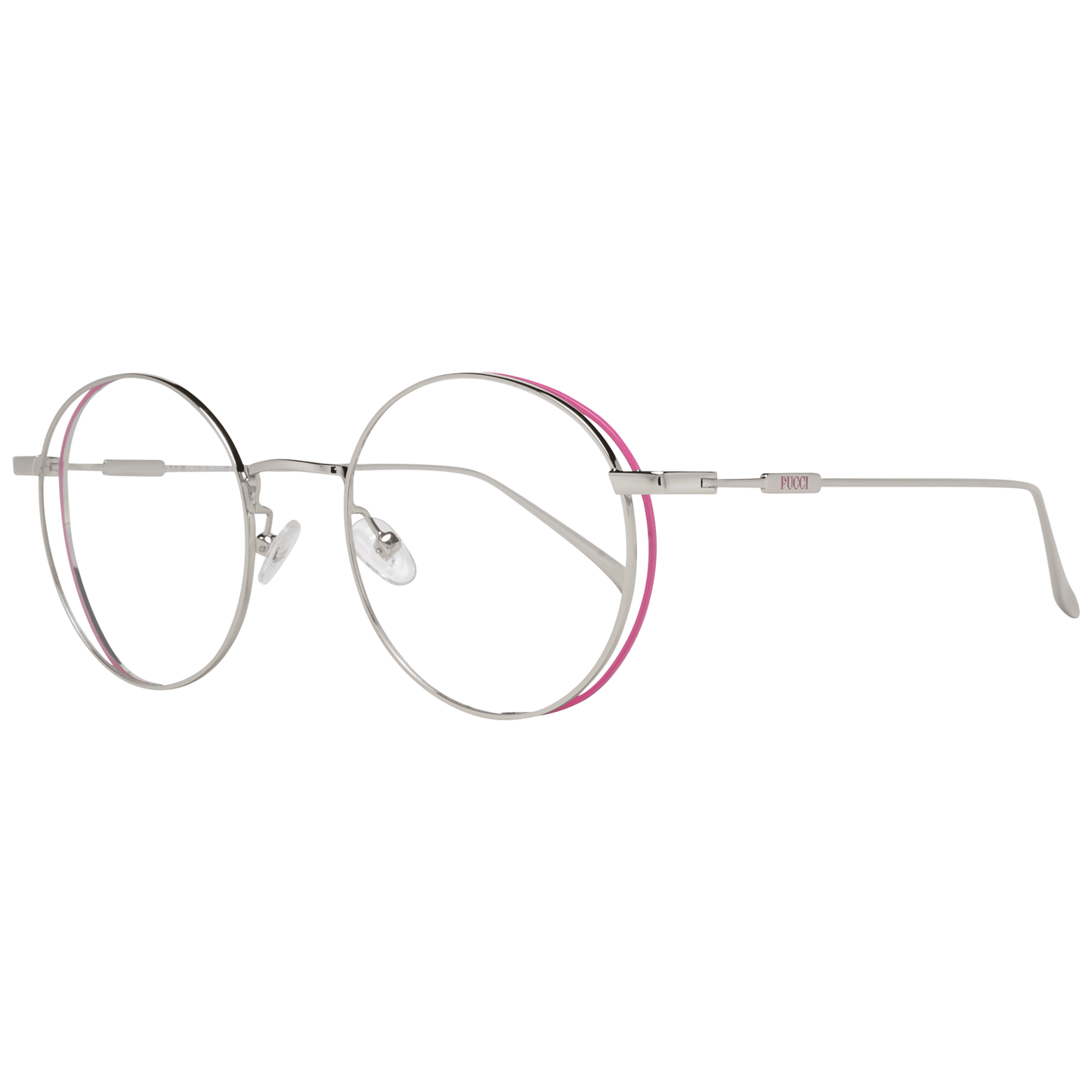 Emilio Pucci Gray Metal Glasses Women's (Frames)