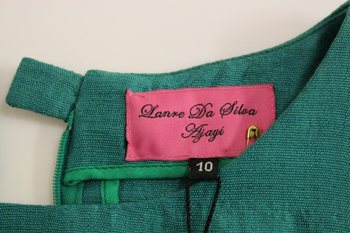 Lanre Da Silva Ajayi Green Above Knee Mini Women's Dress