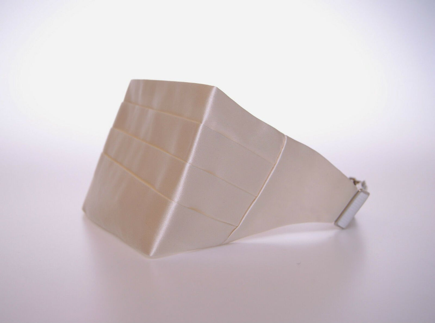 Dolce & Gabbana White Waist Tuxedo Smoking Belt Men's Cummerbund