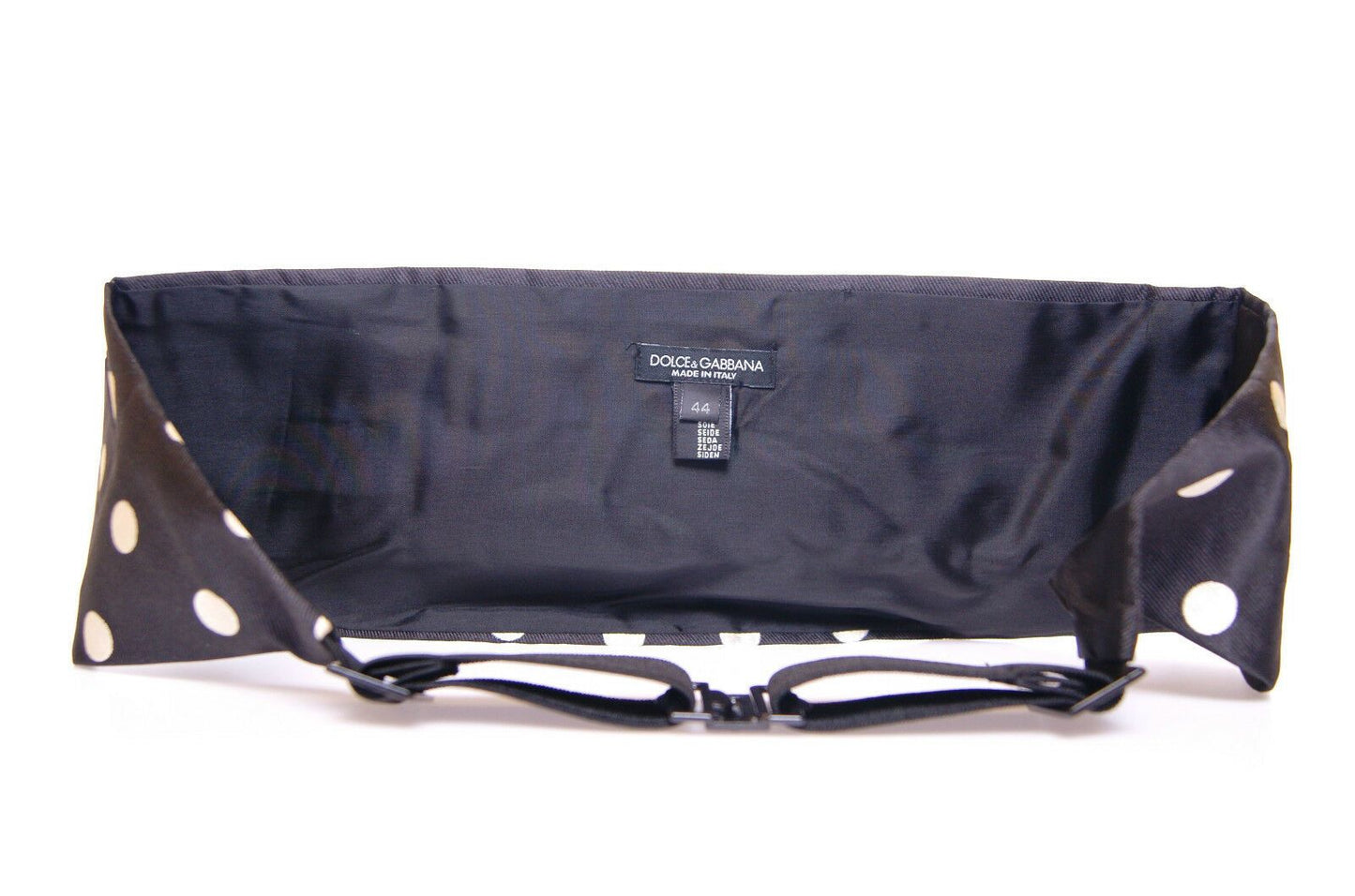 Dolce & Gabbana Black Waist Smoking Tuxedo Cummerbund Men's Belt
