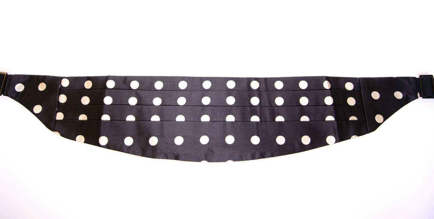 Dolce & Gabbana Black Waist Smoking Tuxedo Cummerbund Men's Belt