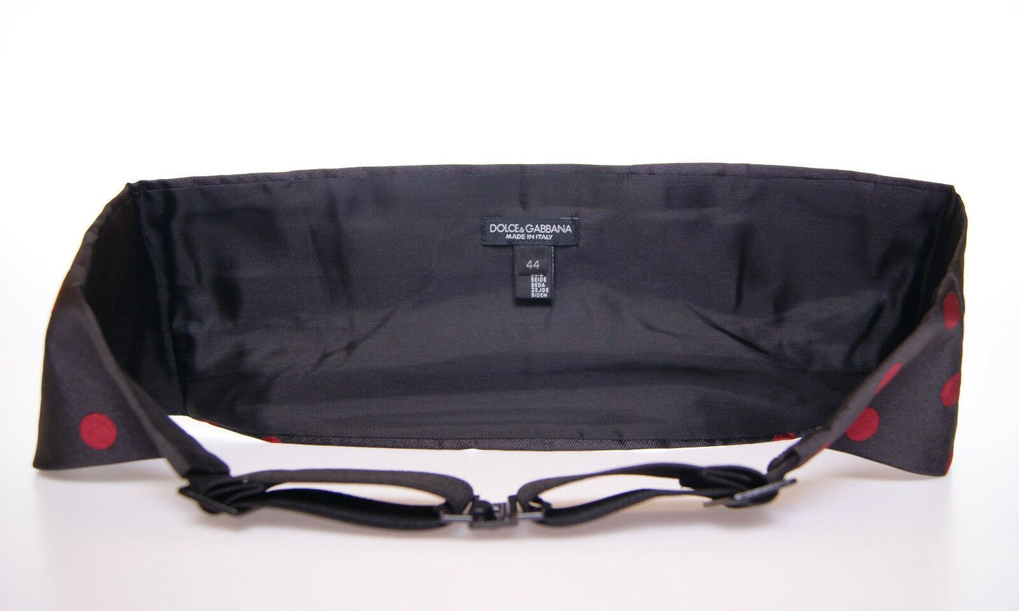 Dolce & Gabbana Black Waist Smoking Tuxedo Cummerbund Men's Belt